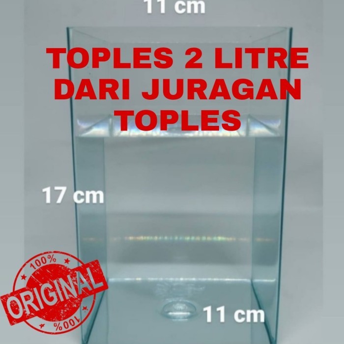 STOK TERBATAS Toples Cupang Juragan toples 2 Litre soliter