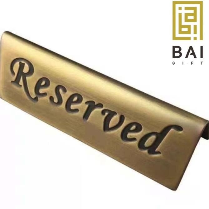 

Grosir Table Reserved Sign Reception Seating Signs Double Side Sign