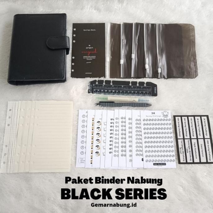 

Sale Paket Binder Nabung Keuangan Black Series | Saving Challenge