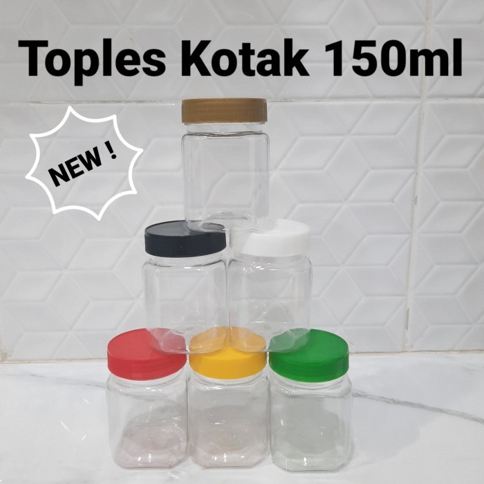 FREE ONGKIR Toples KOTAK 150ml Toples Sambal 150ml PET