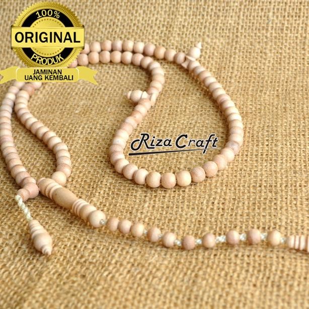 Miliki Tasbih 99 Butir Biji Buah Kayu Bidara Asli Arab Laut Original