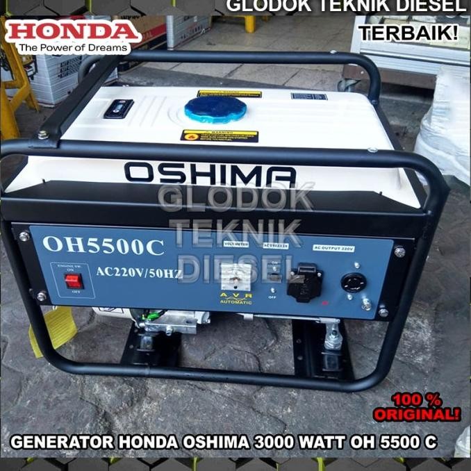 Honda Genset Generator Bensin 3000 2800 Watt Oh 5500 C Oh5500C Ori
