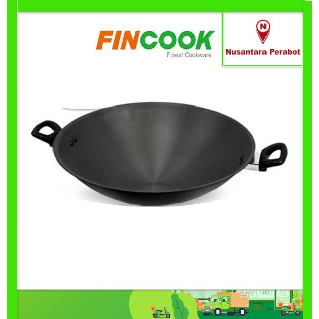 PROMO FINCOOK W34/36/40 03 HA Hard Anodized Wok (Tahan Gores)
