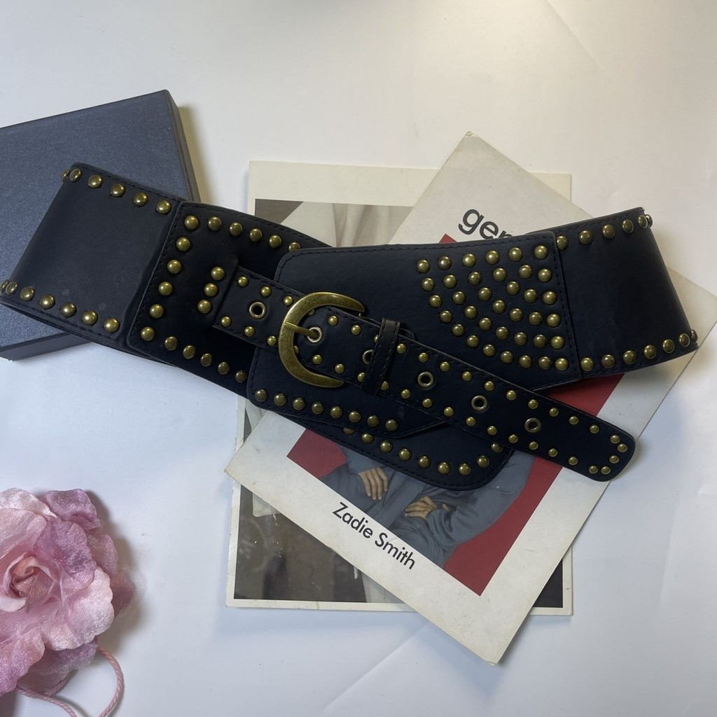 Sabuk Lebar Wanita Retro Kelas Atas, Sabuk Modis Semua Cocok