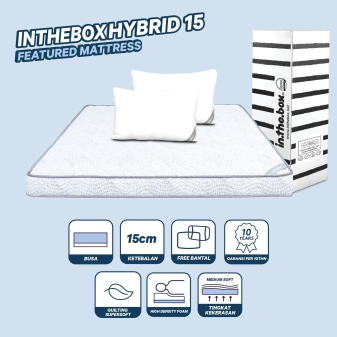 Kasur Busa IN THE BOX HYBRID 15 - FREE Bantal ..