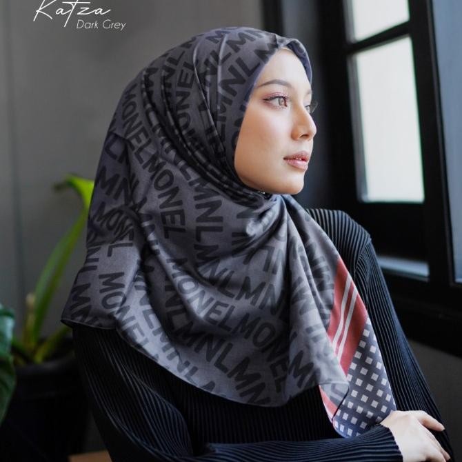 Miliki Monel - Hijab / Kerudung Segi Empat Printing Motif - Katza