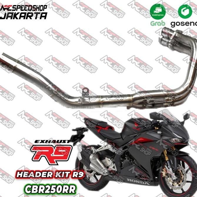 Miliki Header Kit R9 Fullsystem Cbr 250Rr Slip On Akrapovic / Austin / Arrow