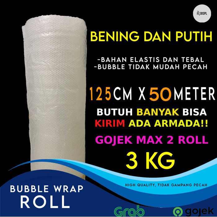 

Bubble Wrap Roll 125 Cm X 50 Meter [Surabaya & Sekitarnya Only]