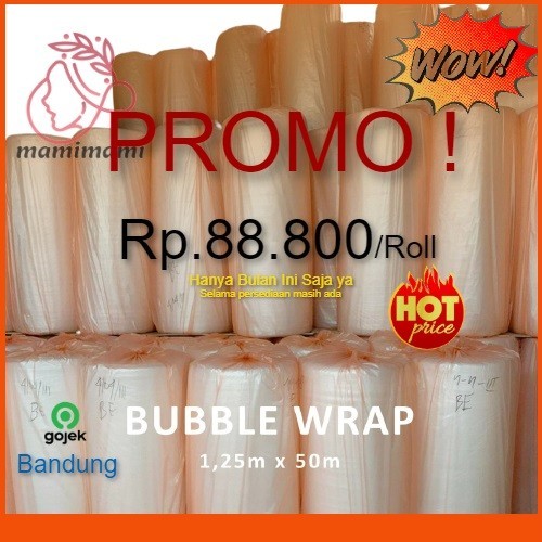 

Bubble Wrap Plastik Orange 1 Roll 50 X 125Cm Gojek Bandung