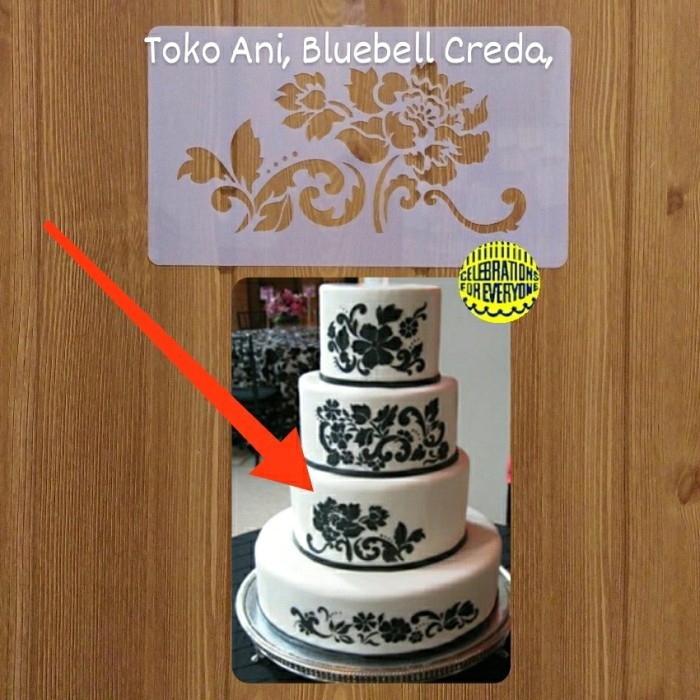 

TERBARU Designer Stencil : Floral Explosion Tier #3 , 17.5 x 8.7 cm