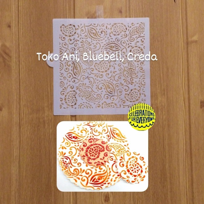 

TERBARU Designer Stencil : Henna Parsley Miniprint , 15 x 15 cm