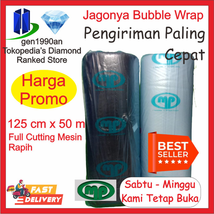 

Plastik Bubble Wrap 50M X 125 Cm Sgt Tebal Mulia Pack Biru Tomang Jakb