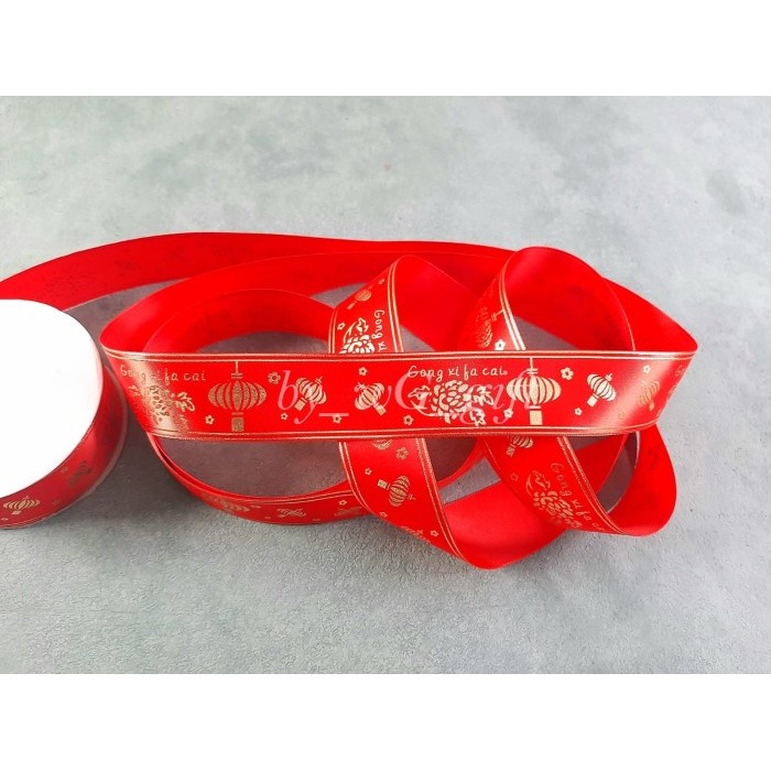 

Pita Imlek / Sincia / Chinese New Year1; Lebar 3.8 Cm; Panjang 25 Yard