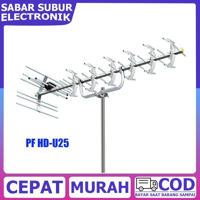 PF HD-U25 Antena Luar Digital Support DVBT2 100% ASLI PF