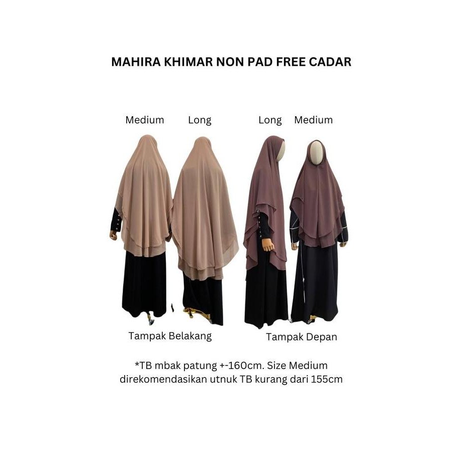 Terjangkau Mahira Khimar Free Cadar Bandana By Zuri Label Ceruti Layer Ceruty  Syari