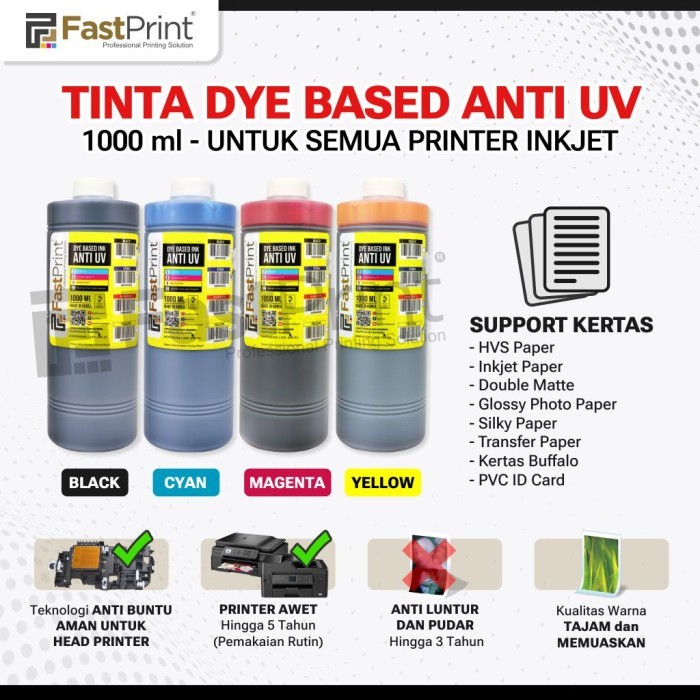 

Tinta Dye Based Anti UV 1000 ML