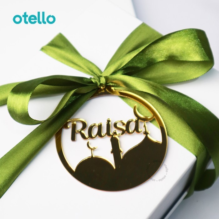 

Custom Idul Fitri Hang Tag Nama Hiasan Hampers Lebaran Dekor Parcel