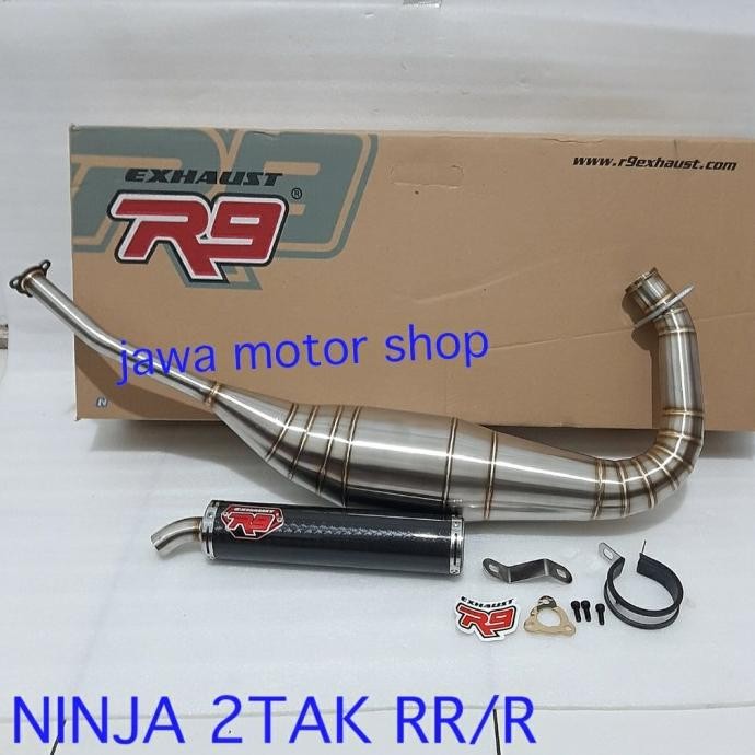 Terjangkau Knalpot R9 Ninja Rr/R 2Tak Neo Mugello Carbon Series Original