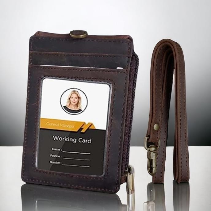 Siap Kirim Dompet id card kulit asli crazy horse | slim wallet-ISHIYA POTALA-