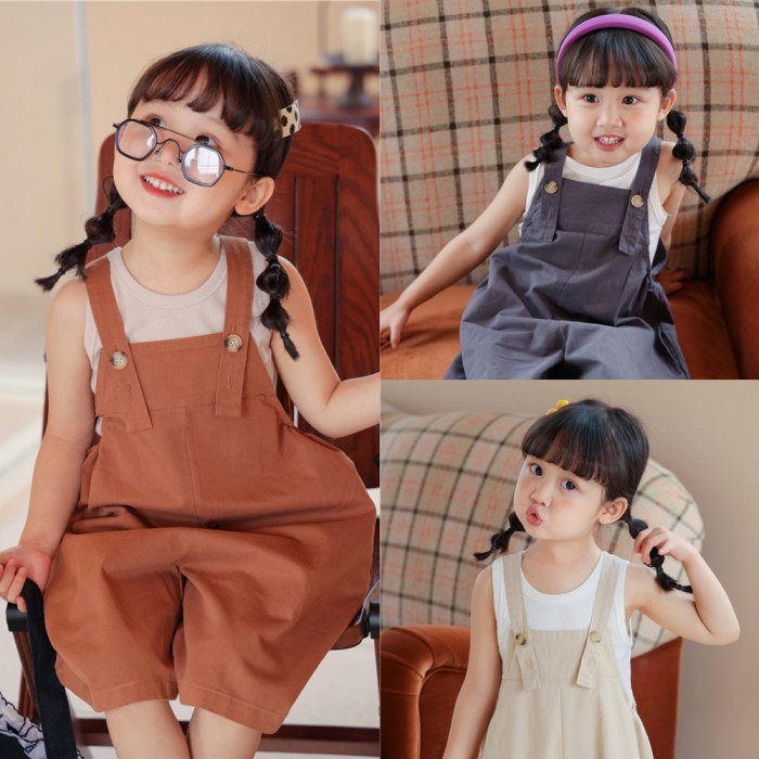 Jumpsuit Anak Perempuan Celana Kodok Anak Perempuan