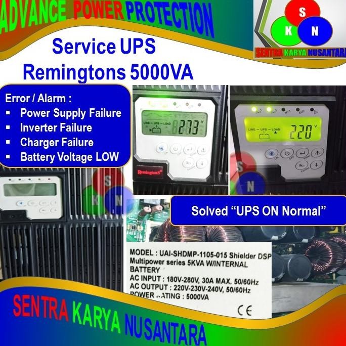 Produk Baru Service Ups Remingtons 5000Va Online Sinewave