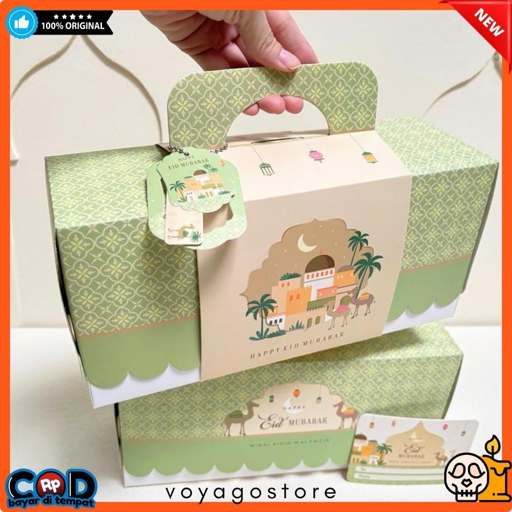 

5 Set Box Tenteng Chana 27.5X9.5X13Cm Box Lebaran Idul Fitri 3 Toples 500/600/800Ml Mr1 Terlengkap Dan Termurah
