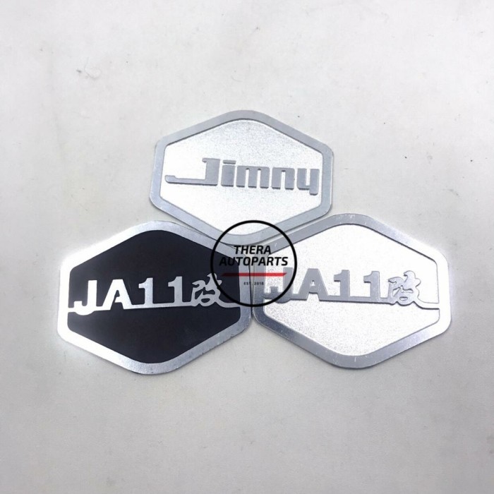 Emblem Logo "Jimny JA11" Suzuki Jimny Katana - JA11 Silver