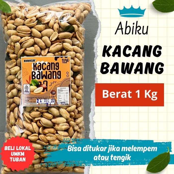 

BARANG TERLARIS Kacang goreng Bawang jumbo 1 KG Camilan Food tdk ada original kacang-kacangan