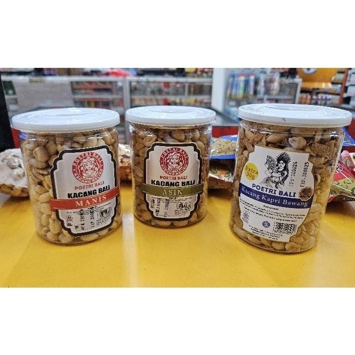 

BARANG TERLARIS JAR 300GR - KACANG POETRI BALI TOPLES 300GR RASA ASIN - MANIS - KACANG KAPRI 330GR /