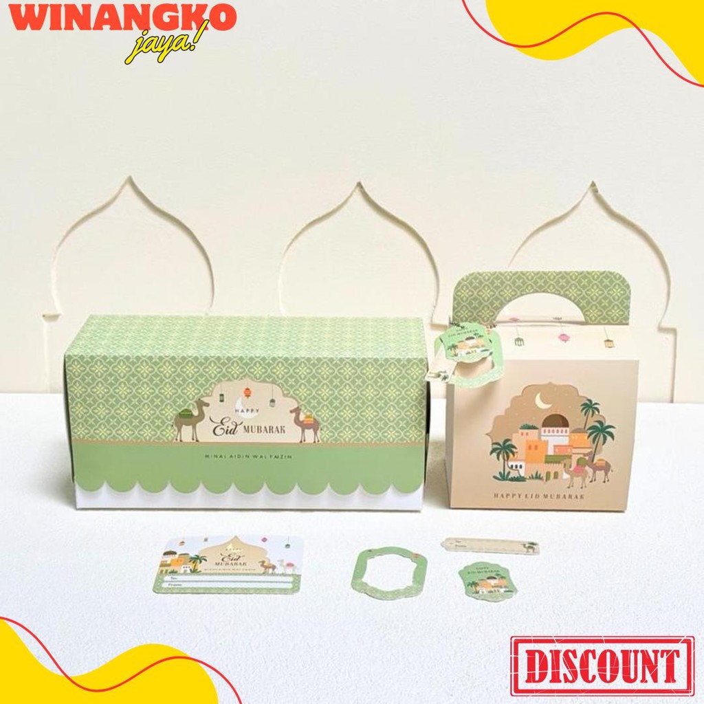 

5 Set Box Tenteng Chana 27.5X9.5X13Cm Box Lebaran Idul Fitri 3 Toples 500/600/800Ml Mr1 Terlengkap Dan Termurah