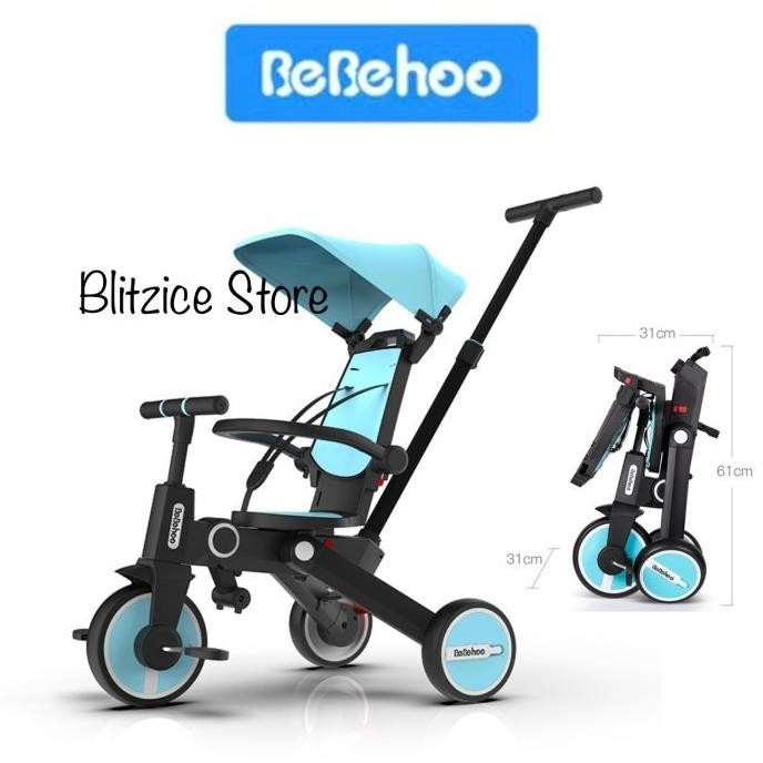 Terbaru Bebehoo 7 In 1 Gen 2 Baby Stroller Sepeda Bayi Lipat Folding Trike