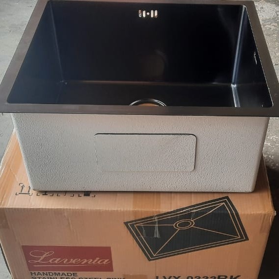 Kitchen Sink Stainless Lavenia LVX 0336 Nano Black / Sink Undermount