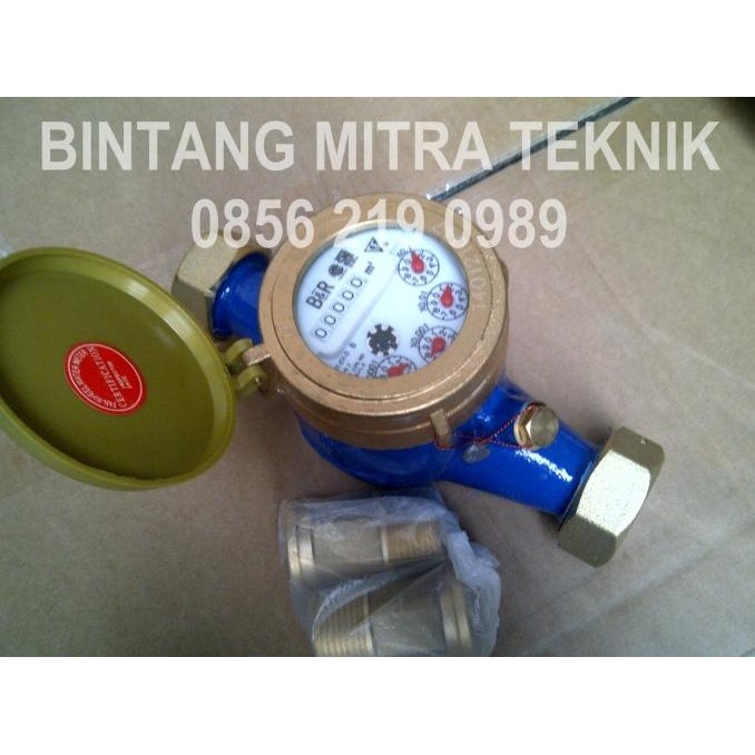 Promo METERAN AIR BR / B&R 1" KUNINGAN (SNI)