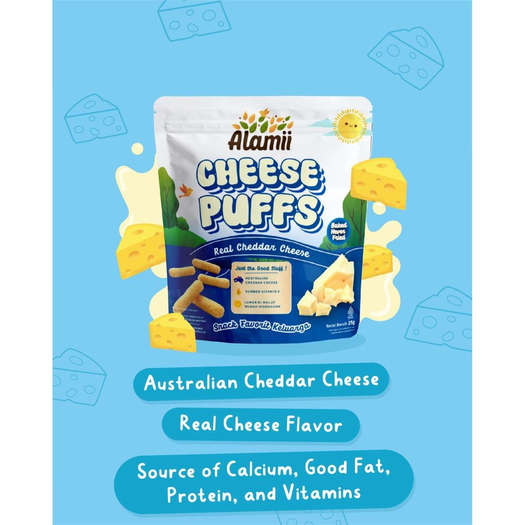 

ALAMII CHEESE PUFFS 25 GR NEW - RAJA SUSU