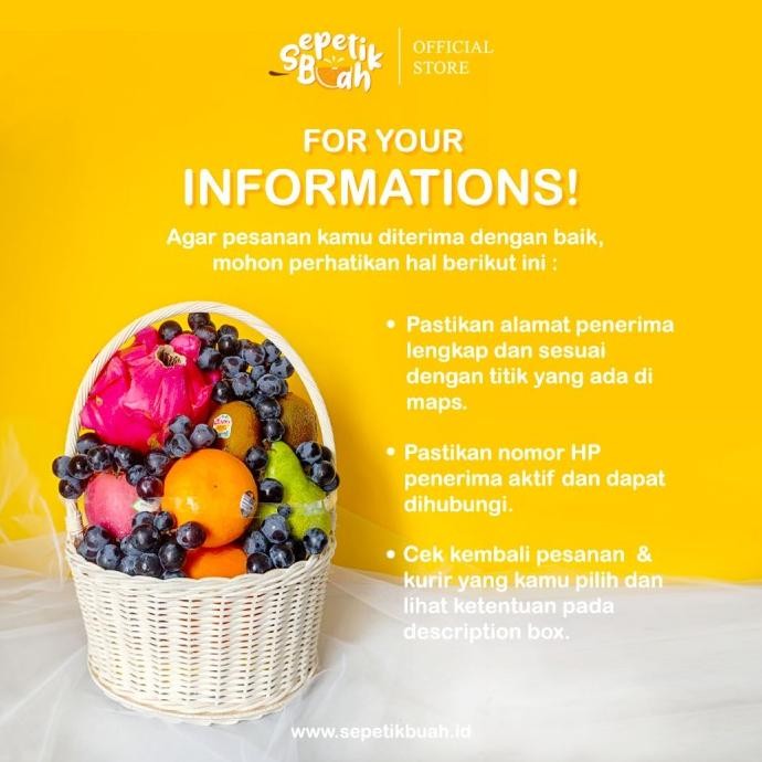 

Promo Sepetikbuah - Parcel Buah Segar | Loveable 2 Fruit Hampers