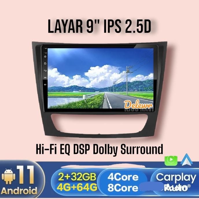 Grosir Headunit Android Utk Benz E-Class W211 E200 E350