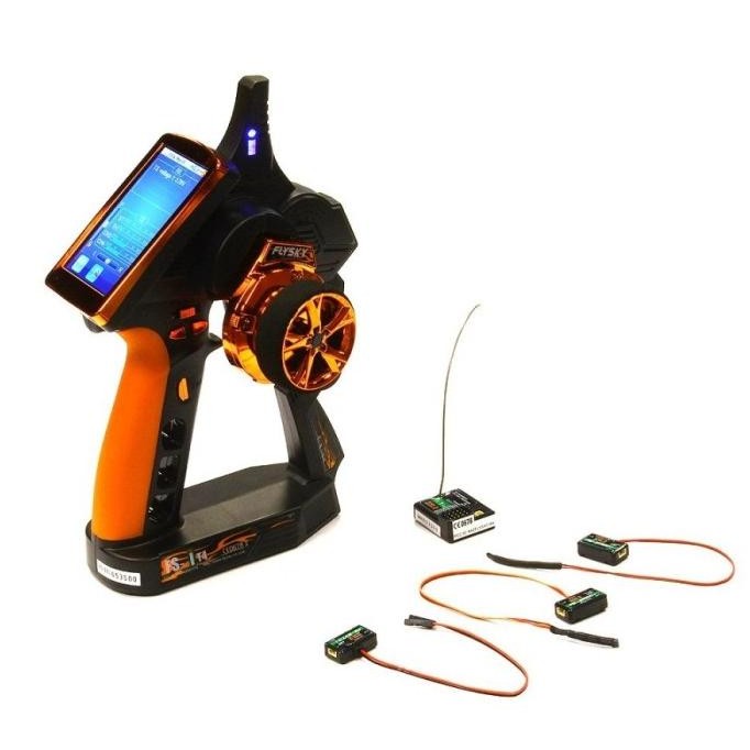 Promo Flysky IT4 2.4G 4CH Gun RC System Transmitter with Touch Screen COD