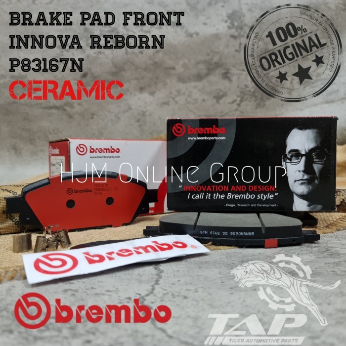 BRAKE DISC PAD - KAMPAS REM DEPAN INNOVA REBORN BREMBO ORIGINAL