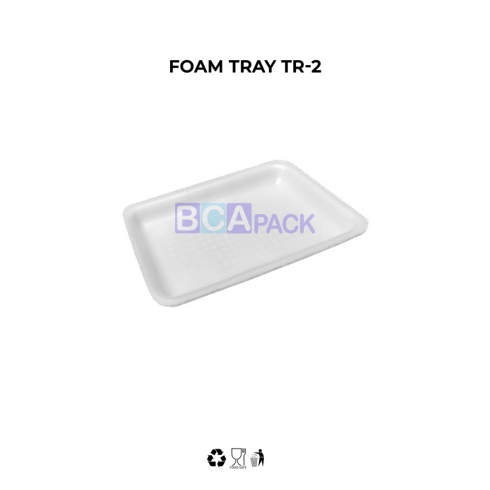 TERBARU FOAM TRAY TR 2 - STYROFOAM TRAY BUAH TR2 - 250 SET