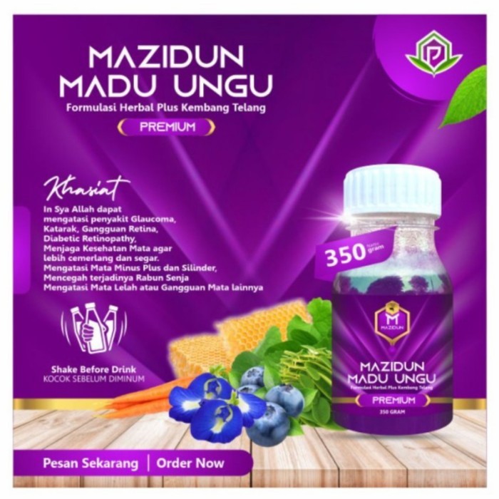 

ORIGINAL Madu Ungu Mazidun Herbal Mata Katarak Glaukoma PREMIUM