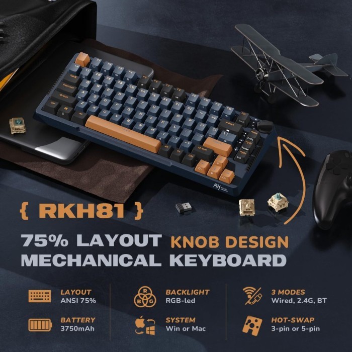 Royal Kludge Rkh81 Rk H81 Mechanical Keyboard Gasket Mount Structure