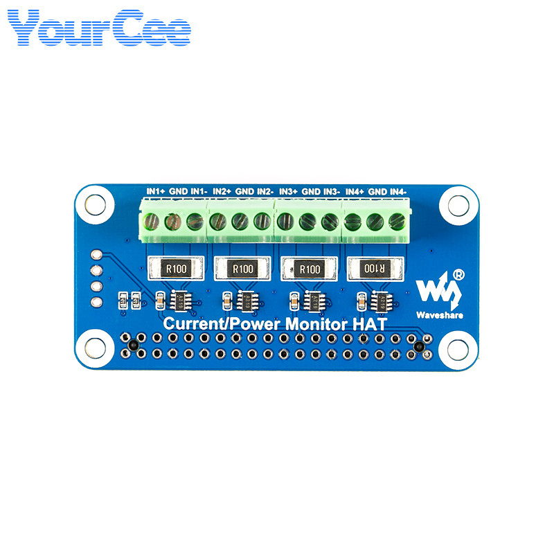 JBS 4 Channels Power Monitor HAT for Raspberry Pi Current Voltage and Power (power consumption) Moni