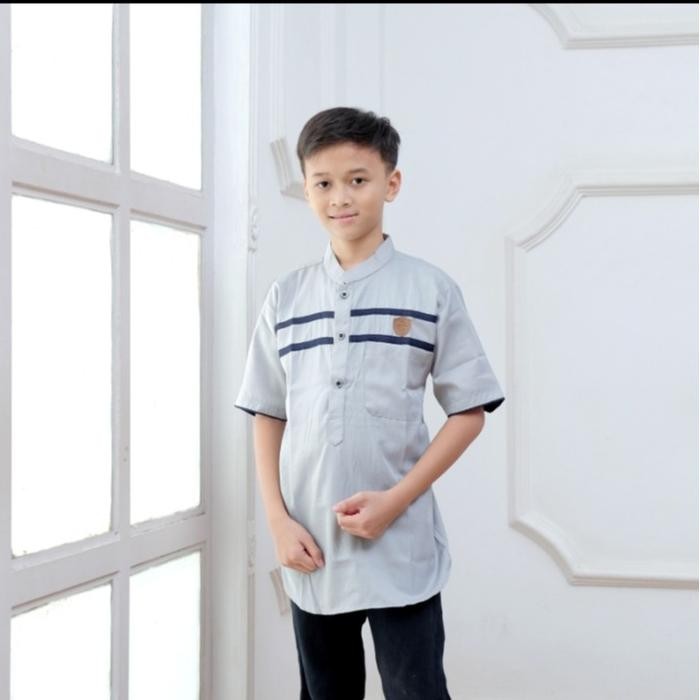 Baju Koko Casual Anak Laki Laki Usia 6-15 Tahun Asli 100%