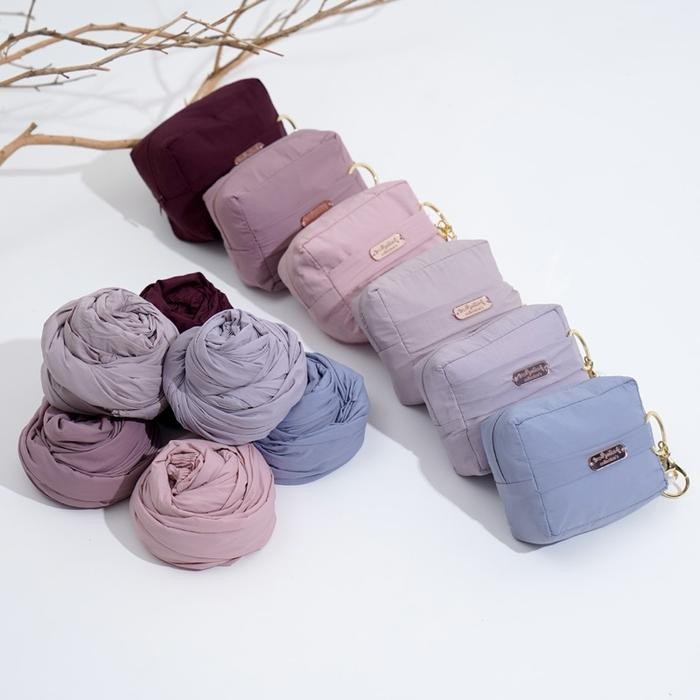 Mukena Travel Mini Parasut Korea Crinkle Sierra Series Asli 100%