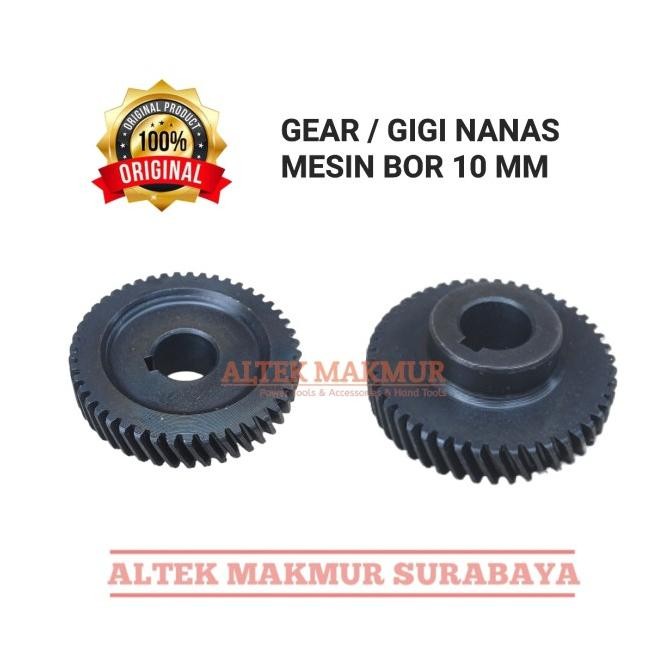 monggo] Helical Gear Mesin Bor 10mm / Ger Gir Gigi Nanas Bor 10 mm