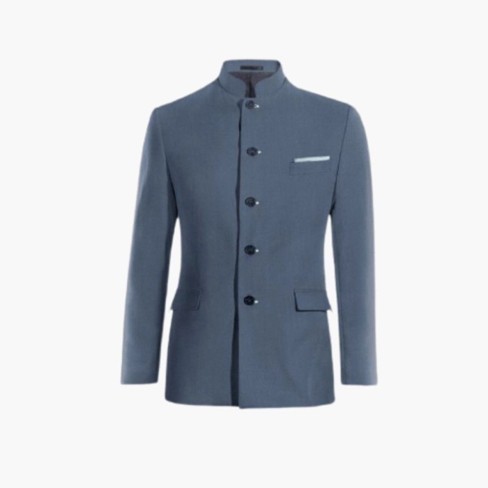 Jas koko pria / Jasko Mandarin / Jasko abu - Abu-abu, XS