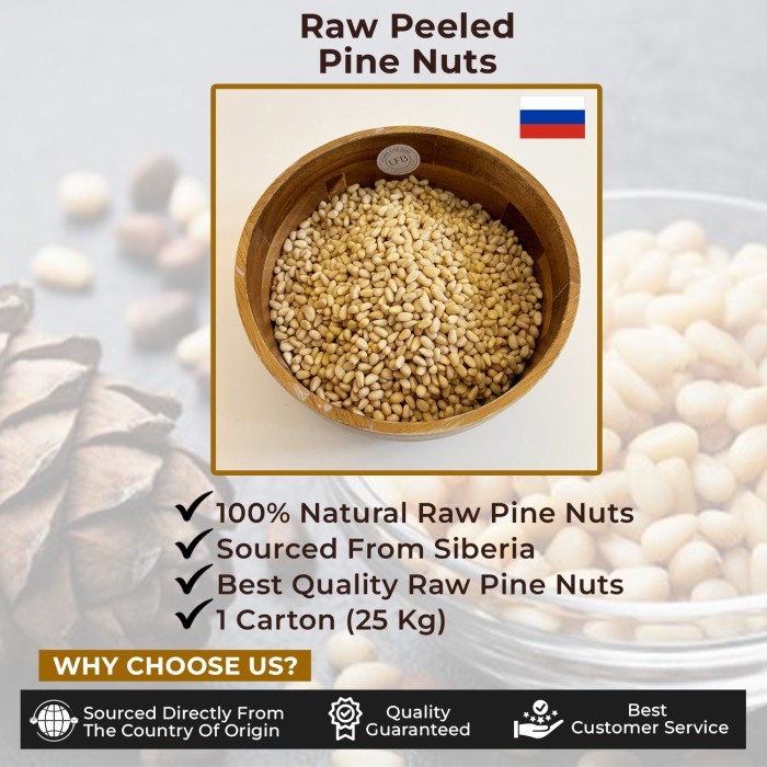 

Promo Kacang Pinus Mentah / Raw Pine Nuts 250Gr Cod