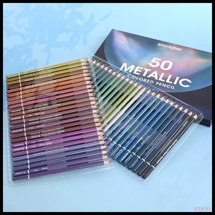 

Pensil Warna Brutfuner 50 Metallic Colored Pencil New edition