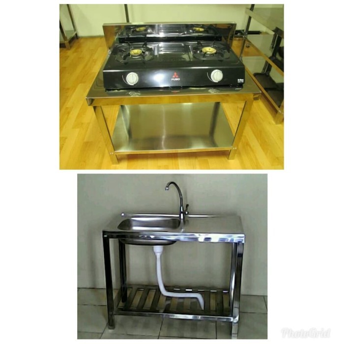 Paket Meja Kompor dan Bak Cuci piring plus kran Pekanbaru