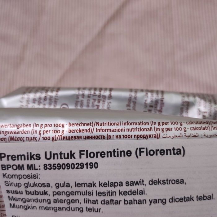 

BARANG TERLARIS Tepung Florenta untuk Florentine Coookies - 500g